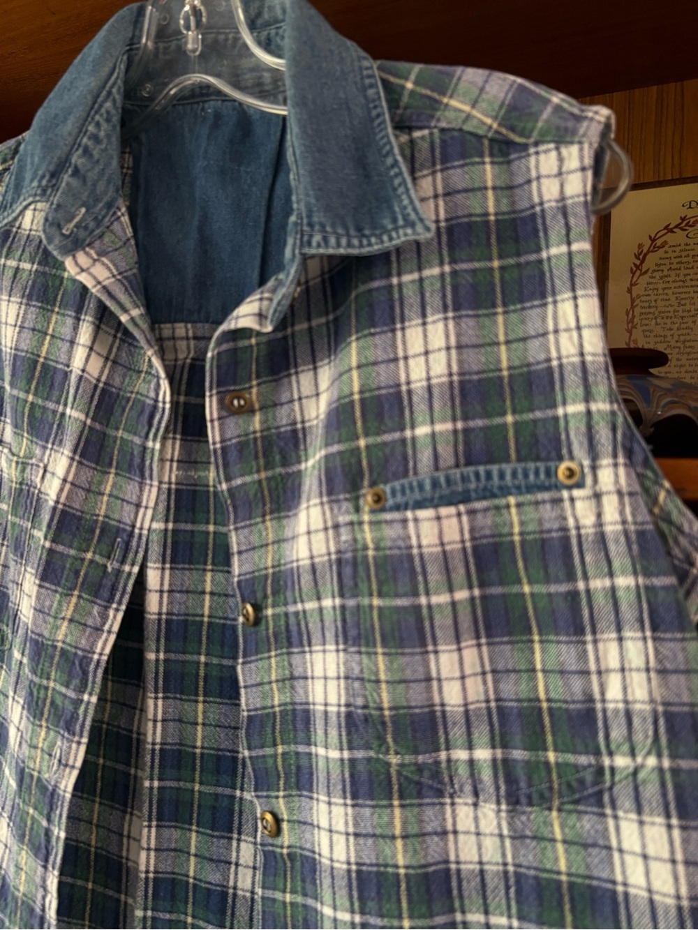 90s Indie Sleaze Vintage Sleeveless Button Down M - Picture 2 of 6